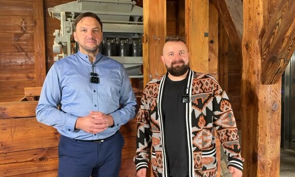 Błażej Szmek, wiceprezes Browaru i dr inż. Jarosław Kliks, ekspert z CBR UZ 